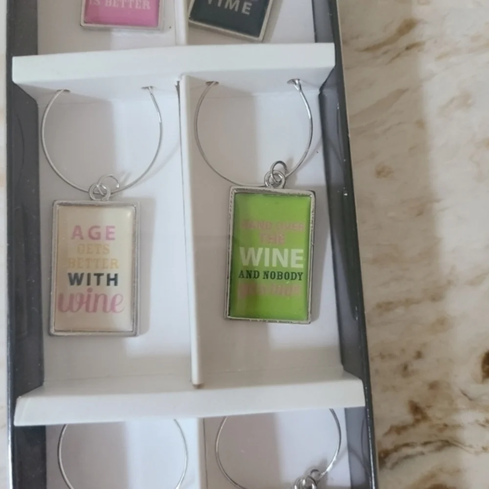 Wine Glass Charms Set Of Six‎